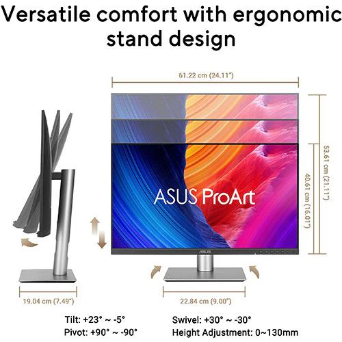 Monitor Profissional Asus ProArt PA278QGV | 27'' | 120Hz | QHD - Image 8