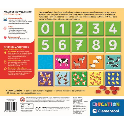 Montessori - Números Tácteis - Education Clementoni - Image 3
