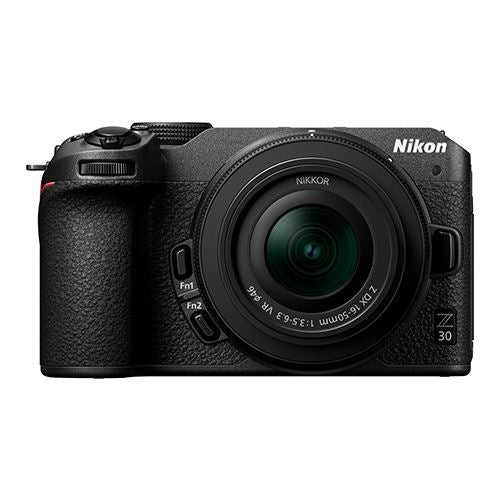 Máquina Fotográfica Mirrorless Nikon Z30 + NIKKOR Z DX 16-50mm F/3.5-6.3 VR + Cartão SD 16BG + Tripé + Bolsa + E-book