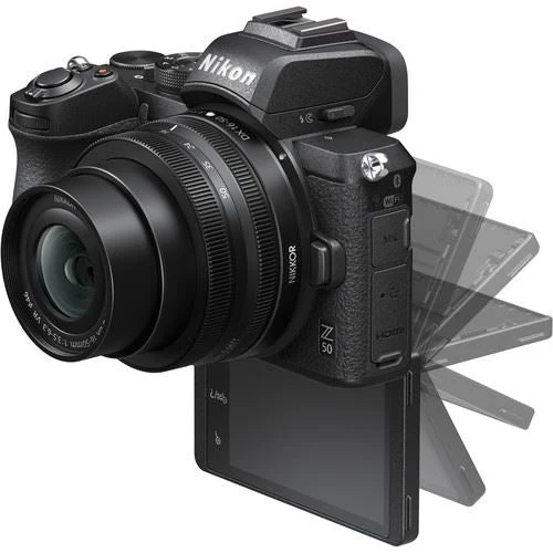 Máquina Fotográfica Mirrorless Nikon Z50 16-50mm + 50-250mm + Cartão de Memória SD 64GB - Image 3