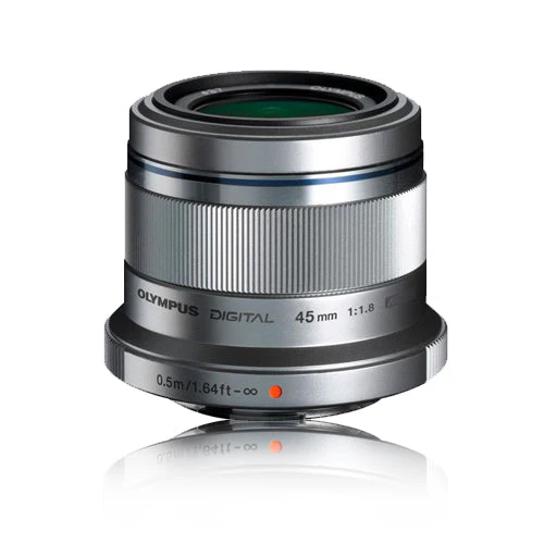 Objetiva Olympus M.Zuiko Digital 45mm F1.8 - Prateado