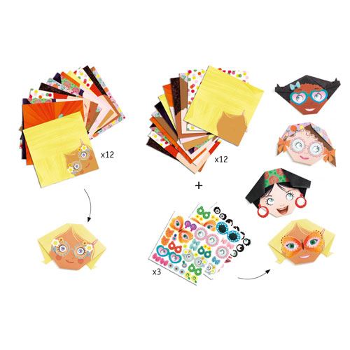 Origami Pretty Faces - Djeco - Image 2