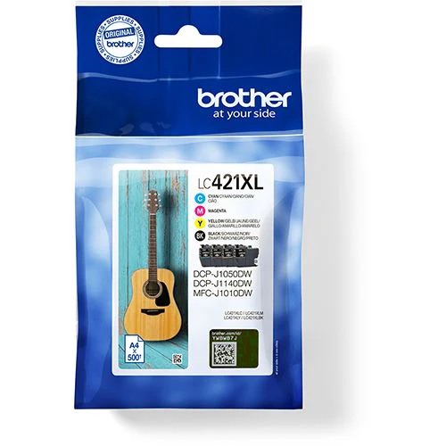 Pack de Tinteiros Brother LC421XLVAL - Preto | Ciano | Amarelo | Magenta