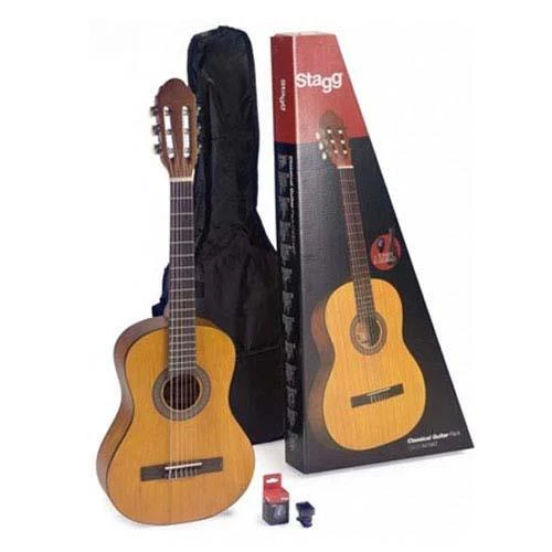 Pack Guitarra Clássica 1/2 Stagg C410 - Mate (Natural)
