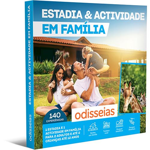 Pack Presente Odisseias - Estadia & Actividade em Família | Experiência de alojamento e aventura