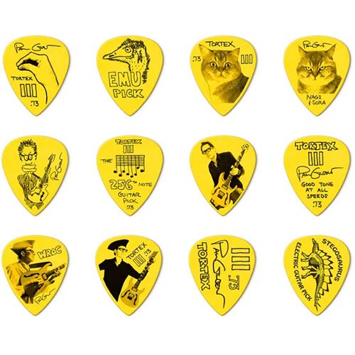 Palhetas Dunlop Paul Gilbert PG462 0.73mm - 12 Unidades