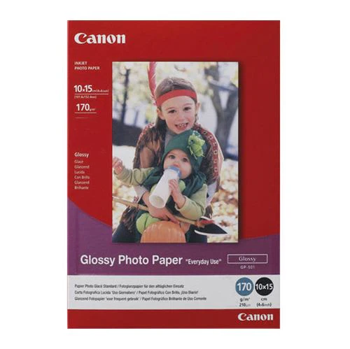 Papel Fotográfico Canon Photo Glossy GP-501 10x15 - 10 folhas