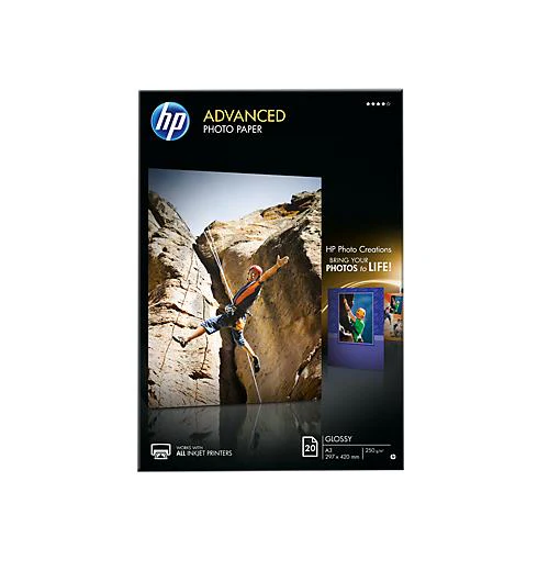 HP Papel Fotográfico Lustroso 20 folhas 297x420cm 250g (Q8697A)