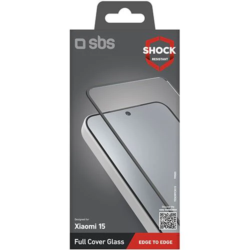 Película Ecrã Vidro Temperado SBS Full Cover Glass para Xiaomi 15 - Moldura Preta - Image 2