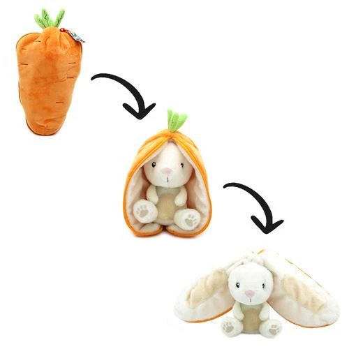 Peluche Les Flipetz Coelho com Bolsa em Formato de Cenoura - 2 em 1 - Nature & Découvertes - Image 3