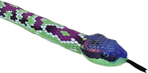 Peluche Snake 54 Green Purple