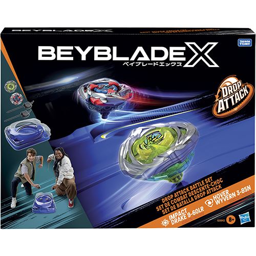 Pião Beyblade X - Set de Batalha Impact Drake 9-60LR - Hasbro