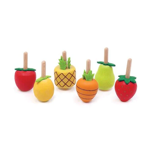Pião de Madeira em Formato de Fruta - Nature & Découvertes - Envio Aleatório