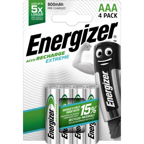 Pilha Recarregável Energizer Extreme AAA 1.2V