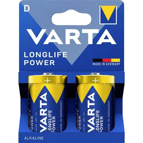Pilhas Alcalinas Varta Longlife Power D LR20 - 2 Unidades