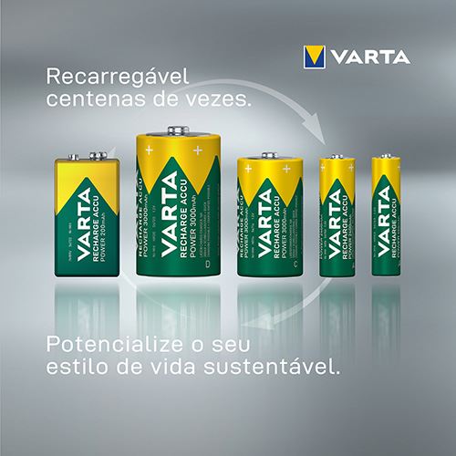 Pilhas Recarregáveis Varta Recharge Accu Power AA 2100mAh - 4 Unidades - Image 4