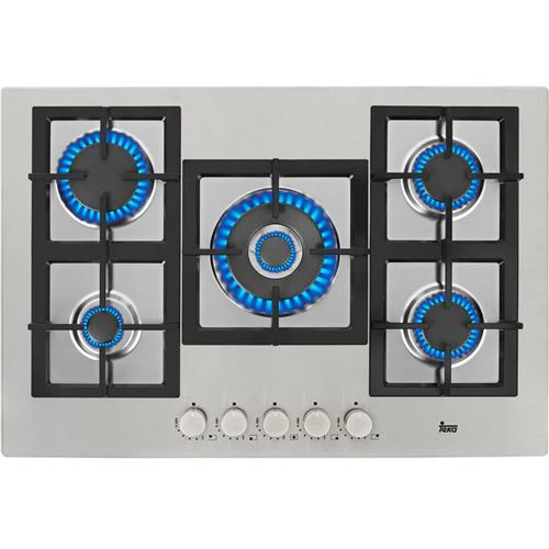 Placa a Gás Teka EFX 70 5G AI AL DR CI | Gás Butano/Propano | 75 cm | 5 Zonas | Aço inoxidável