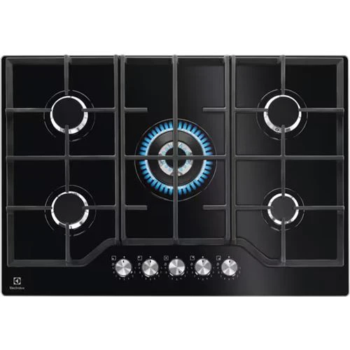 Placa a Gás Electrolux KGG75362K | 74 cm | 5 Zonas | Preto