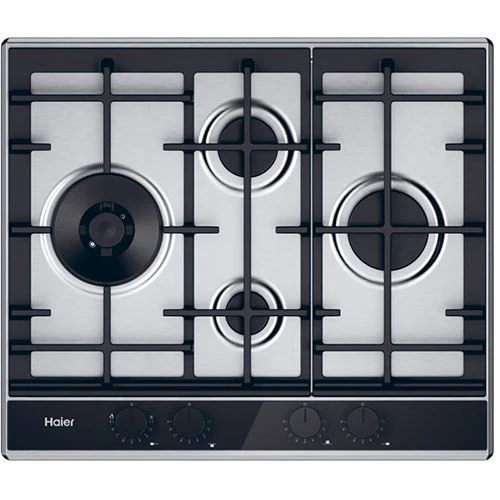 Placa a Gás Natural Haier HAHG6D5TX | 59.5 cm | 4 Zonas | Inox