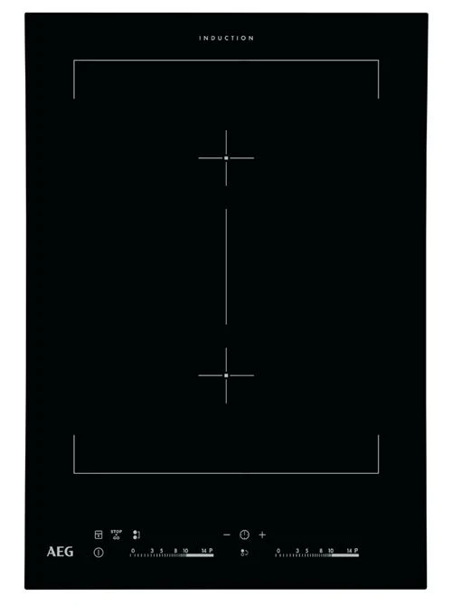 Placa de Indução AEG HC452401EB | Elétrica | 36 cm | 2 Zonas | Preto
