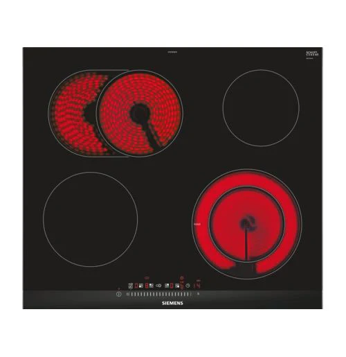Placa de Vitrocerâmica Siemens ET675FNP1E | Elétrica | 60.2 cm | 4 Zonas | Aço inoxidável