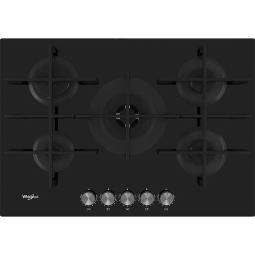 Placa a Gás Whirlpool GOWL 728/NB | 73 cm | 5 Zonas | Preto