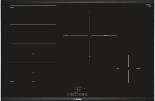 Placa de Indução Bosch Serie 4 PXE875BB1E | Elétrica | 81.6 cm | 4 Zonas | Preto