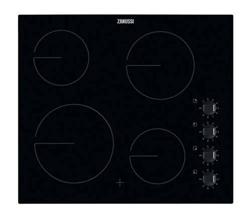 Placa de Vitrocerâmica Zanussi ZHRN640K | Elétrica | 59 cm | 4 Zonas | Preto