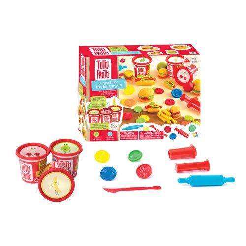 Plasticina com Aromas: Kit Hamburgueres - 3 Potes e Acessórios - Tutti Frutti - Image 2