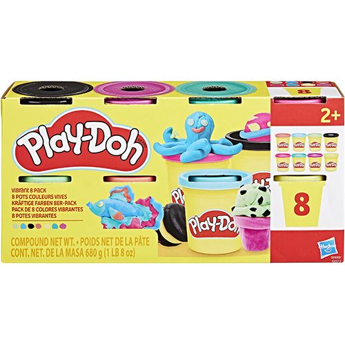 Plasticina Play-Doh - Pack de 8 Potes - Hasbro - Envio Aleatório - Image 2