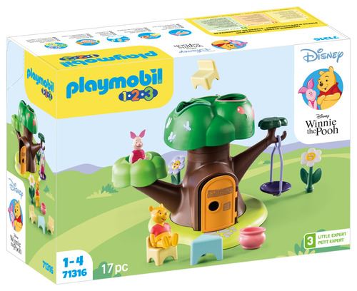 Playmobil 1.2.3. & Disney 71316 - Winnie The Pooh & Piglet Casa na Árvore