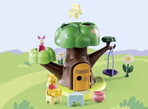 Playmobil 1.2.3. & Disney 71316 - Winnie The Pooh & Piglet Casa na Árvore - Image 4