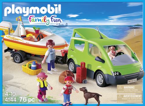 Playmobil 4144 - Carro Familiar com Lancha