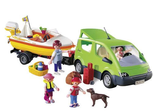 Playmobil 4144 - Carro Familiar com Lancha - Image 2