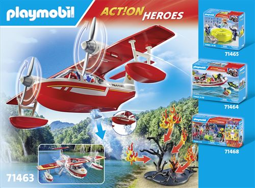 Playmobil Action Heroes 71463 - Hidroavião dos Bombeiros