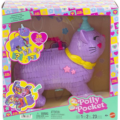 Playset Polly Pocket: Celebração da Kitty - Mattel