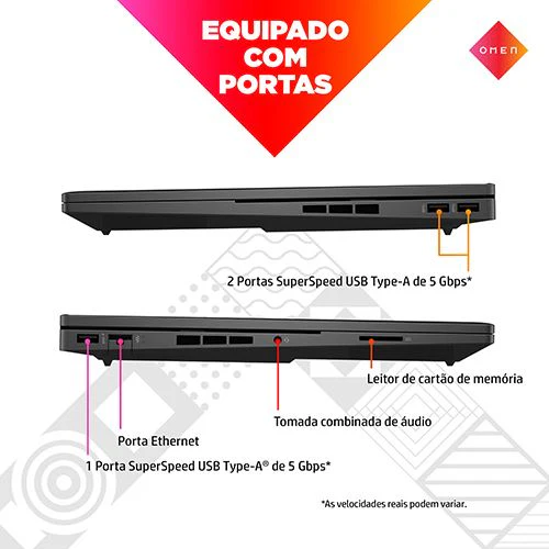 Computador Portátil Gaming HP Omen 16-C0002NP | 16,1'' | Radeon RX 6600M | Ryzen 7 5800H | 16GB | 512GB SSD - Image 4