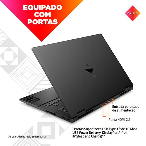 Computador Portátil Gaming HP Omen 16-C0002NP | 16,1'' | Radeon RX 6600M | Ryzen 7 5800H | 16GB | 512GB SSD - Image 5