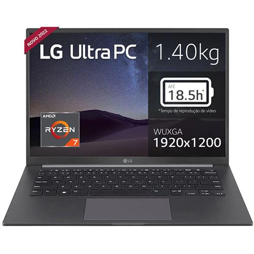Computador Portátil LG Ultra 14U70Q-G.AA75P | 14'' | Ryzen 7 5825U | 16GB | 512GB