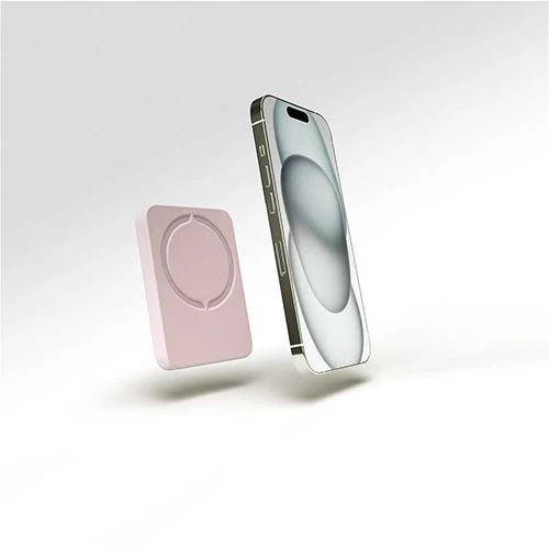 Powerbank com MagSafe Puro Slim PowerMag 4000mAh - Rosa