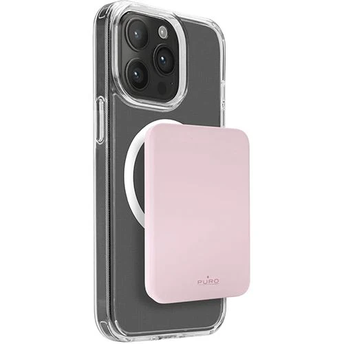 Powerbank com MagSafe Puro Slim PowerMag 4000mAh - Rosa - Image 2