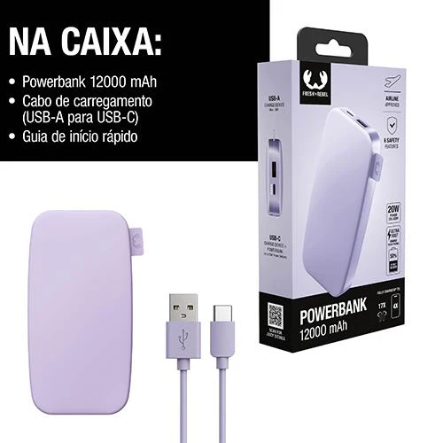 Powerbank Fresh 'n Rebel 12000 mAh USB-C - Pastel Pink - Image 8