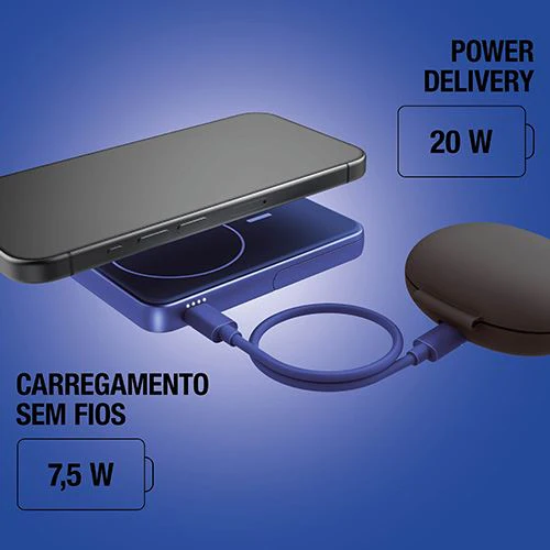 Powerbank Magnético Fresh 'n Rebel 5000 mAh USB-C - True Blue - Image 6