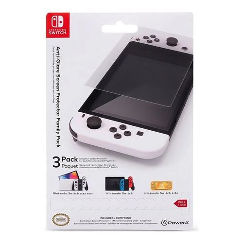 Protetor De Ecrã PowerA Family Pack Nintendo Switch