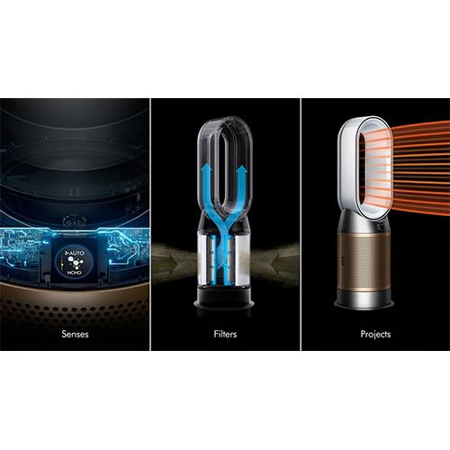 Purificador de Ar Dyson Cool Hot+Cool HP2 De-NOx HP12 - Branco e Dourado - Image 7