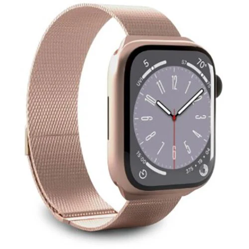 Bracelete Milanesa Puro para Apple Watch 38 / 40 / 41mm - Rosa Champanhe