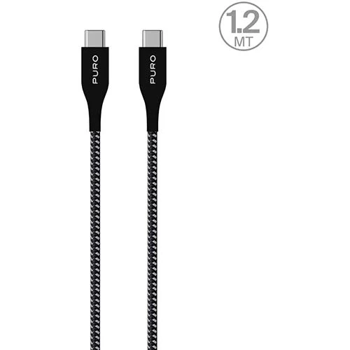 Cabo Kevlar® USB-C Puro Ultra Strong 1.2m - Preto - Image 2