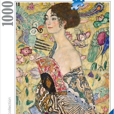Puzzle Art Collection Klimt: Dama com Leque - 1000 Peças - Ravensburger