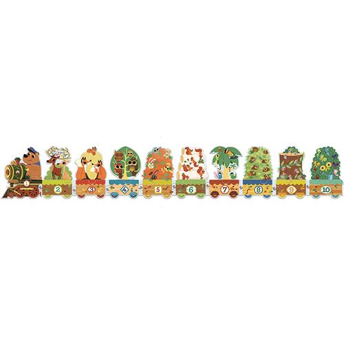 Puzzle Comboio dos Algarismos 20 Peças Djeco - Nature & Découvertes - Image 2
