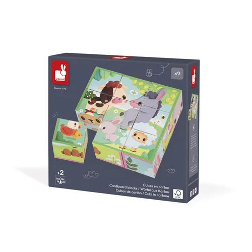 Puzzle Cubos da Quinta 9 Peças - Janod